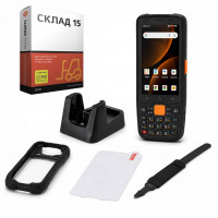 Комплект для маркировки ТСД MERTECH MovFast S40, арт. 10014 (кредл с передачей, чехол, стекло, ремешок) + ПО Клеверенс